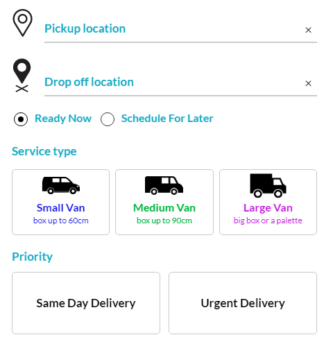 screenshot of Zoom Courier Software